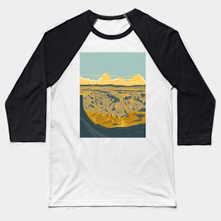 Fish River Canyon or Visrivier Kuil in Namibia Southern Africa WPA Art Deco Poster Baseball T-Shirt